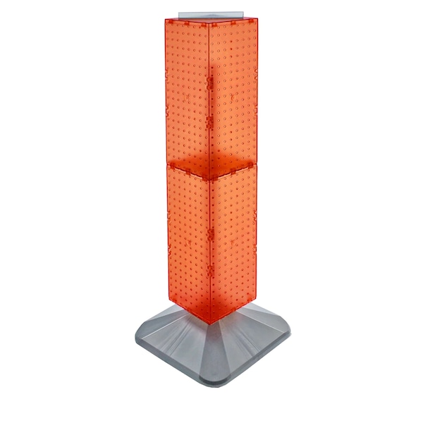 Four-Sided Pegboard Floor Revolving Display Panel Size: 8"W x 40"H